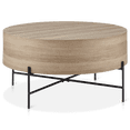thumbnail image 1 of Bouclair Taupe Veneer and Metal Coffee Table, 1 of 10