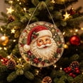 thumbnail image 5 of Christmas Pearl Diamond Art Hanging Ornament Kit, Santa Sun Catcher Ornament, 10in Shaped Acrylic & Pearl Diamond Art Kit for Adult Beginner, Christmas Decor Gift for Home Door Wall Decor, Shape E, 5 of 9
