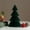 B, variant on Christmas Desktop Tree Decoration - 9.84x3.54 Inch Paper Craft Holiday Scene Prop for Tabletop Display and Photo Shooting