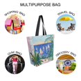 thumbnail image 7 of FORMRS Womens Canvas Tote Bag with Zipper Inner Pocket Shoulder Handbag, Boat Seaside, 7 of 7