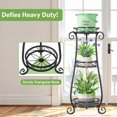 thumbnail image 4 of Metal & Wood Plant Stand Indoor & Outdoor Multi Levels lbs Capacity, 4 of 7
