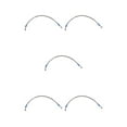 thumbnail image 3 of Dalazy Motorcycle Brake Oil Hose Line Pipe Fitting Durable Stainless Steel Braided Silver 70cm 5Set, 3 of 6
