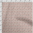 thumbnail image 3 of Soimoi Llama Alpaca Printed, Cotton Fleece, Fabric by The Yard Sewing DIY Stretch Fabric 56 Inches Wide, WarmFabric for Hats, Coats, Gloves, Blankets, Peach & Black, 3 of 5