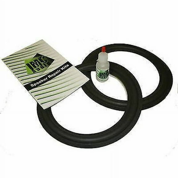 2 - 6.5" Foam Speaker Surround Repair Kit with Clear Glue To Fix Speakers