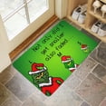 thumbnail image 4 of QuiltBL Christmas Funny Welcome Kitchen Rug Indoor Anti-Fatigue Kitchen Mat Winter Door Mat Anti-Slip Scratch Sand Cartoon Pattern Doormats 17" X 30", 4 of 6