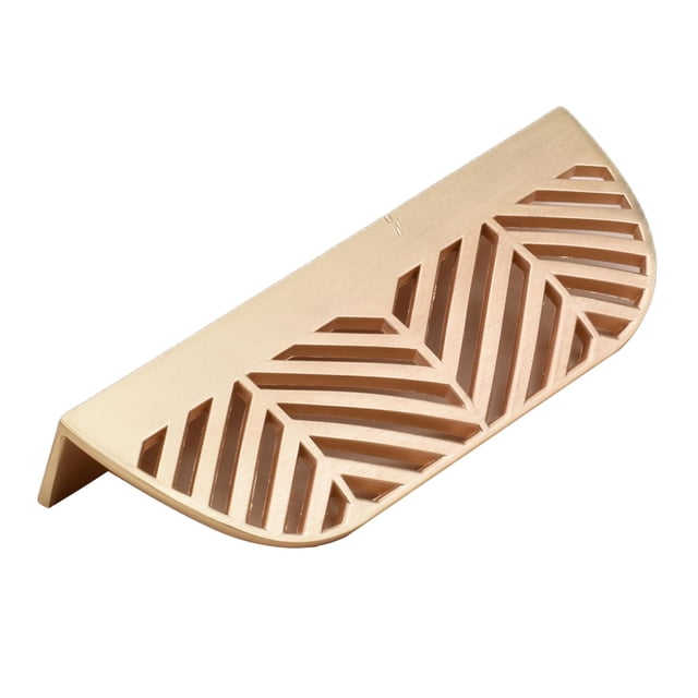 Peril de tiradores de hoja S Zulema Estilo Ins dorado 64mm