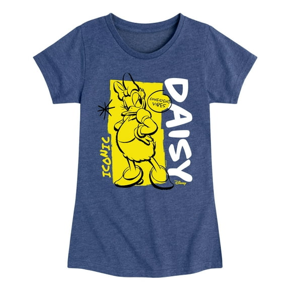 Disney - Daisy Confident Vibes - Toddler & Youth Girls Short Sleeve Graphic T-Shirt