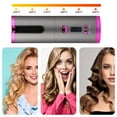 thumbnail image 3 of Rizador de cabello automático inalámbrico, recargable por USB, barril de rizador (negro) Likrtyny cuidado belleza, 3 of 9