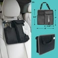 thumbnail image 3 of FH Group Hanging Car Organizer with Tissue Dispenser Gray/Black, 3 of 9