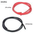 thumbnail image 4 of Flexible RC Silicone Cable Tinned Copper Stranded Wire 1 Meter Red + 1 Meter Black (10AWG), 4 of 8