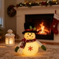 thumbnail image 2 of Christmas Cute Night Light, 2026 Cute Snowman Ornament with Warm LED, Plush Snowman, Accompany Table Bedroom Reading Lamp for Home Office, Best Gifts for Kids Women Men!, 2 of 7