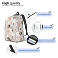thumbnail image 5 of Balery Rabbit In Space Vintage Canvas Backpack for Men and Women - Large Capacity, Durable Travel Laptop Bag for School, Work, Hiking, and Outdoor Activities, 5 of 7