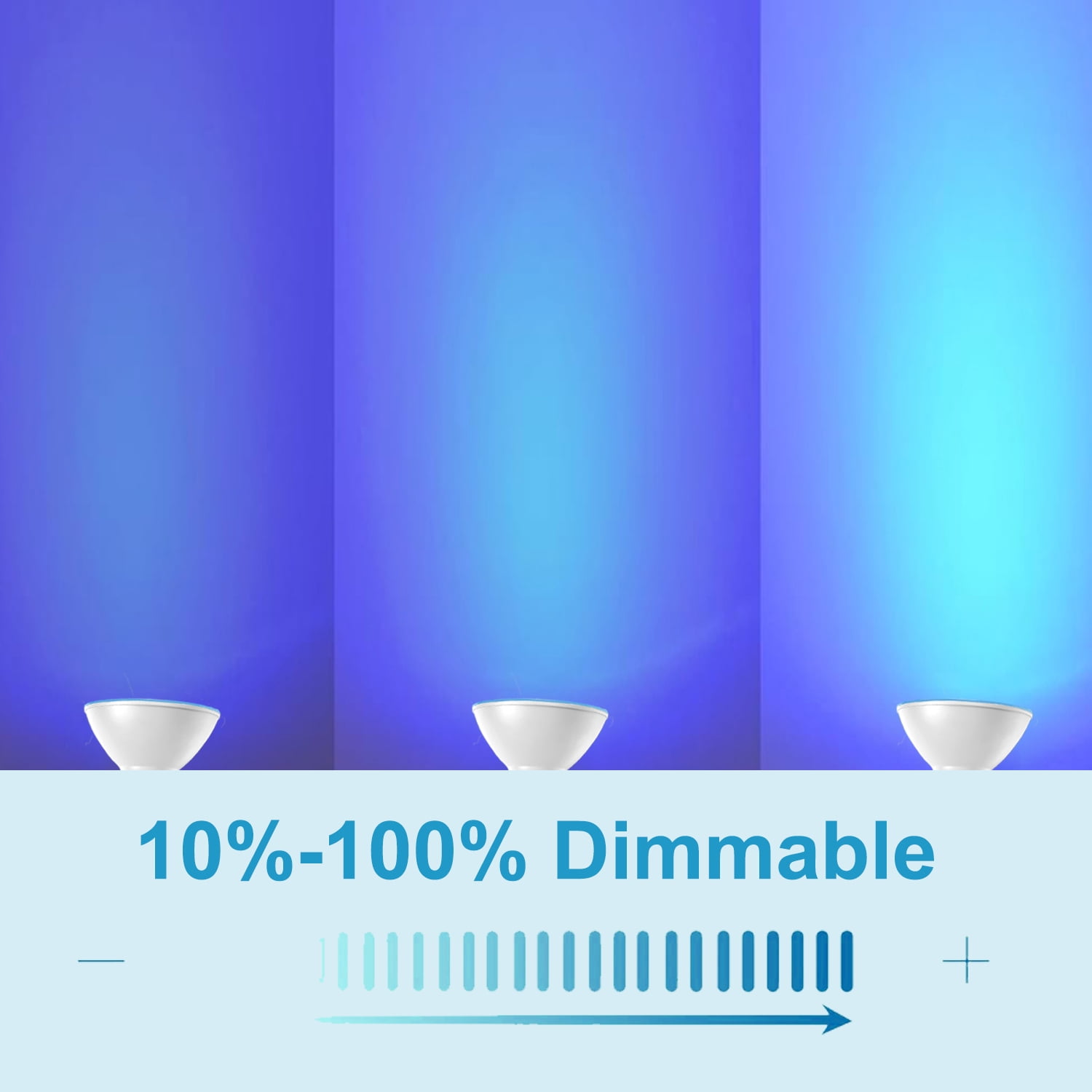 Sinvic 2 Pack Dimmable Blue PAR38 LED Bulb 15W 150W Equiv 700LM 120V E26 Outdoor Flood Light