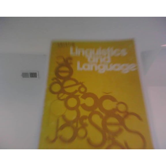 Pre-Owned Linguistics and language: A survey of basic concepts and implications, 9780471025290, 0471025291, Paperback, 2nd edition