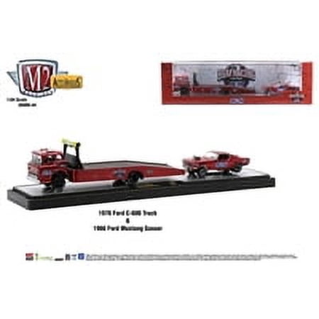 M2 Machines Auto-Haulers R44 - 1970 Ford C-600 Truck and 1966 Ford Mustang Gasser