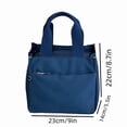 thumbnail image 3 of Waterproof Insulated Lunch Bag Reusable Bento Cooler Tote For Men And Women With Thick Thermal Lining Large Capacity Food Storage Carrier For Office Picnic Travel, 3 of 6