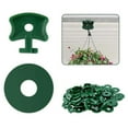 thumbnail image 3 of Visland 200PCS Greenhouse Twist Clips Greenhouse Plastic Clips Twist Clips With Washers for Securing Insulation Bubble Netting to Aluminium Greenhouse, 100Pcs Fixing Clips and 100 Pcs Washers, 3 of 7