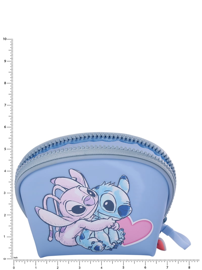 disney travel makeup bag Stitch 2-Piece Blue Cosmetic Case Set It fits your full makeup set Disney Stitch Makeup Bag Official