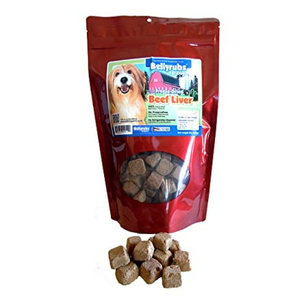 Treats Liver Flavor - Bellyrubs Organic All Natural 5-Ounce Freeze-Dried Dog Treats, Beef and Liver Flavor