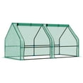 thumbnail image 3 of Outsunny 6' x 3' x 3' Mini Greenhouse Portable Hot House with Large Zipper Doors & Water/UV PE Cover for Outdoor and Garden, Green, 3 of 10