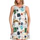 thumbnail image 1 of Fotbe Back To School A Vestido de Verano sin Mangas para Mujer – Vestido Midi Línea A, Estilo Camiseta Floral, Vestido Playero Casual y Fluido, 1 of 7