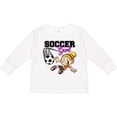 thumbnail image 3 of Inktastic Soccer Girl Girls Long Sleeve Toddler T-Shirt, 3 of 5