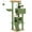 Green, variant on Pefilos 56" Tall Cat Trees Towers with Scratching Posts Condos Hammock Resting Perch, Indoor Pet Activity Furniture Play House for Large Cats Kitty Kitten, Beige