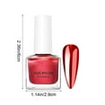 thumbnail image 2 of Metallic Nail Polish, Mirror Shiny Metal Effect Long-Lasting Quick Dry Nail Lacquers, Multicolor DIY High Gloss Chrome Nail Art Gel Polish, 7ml, 2 of 5