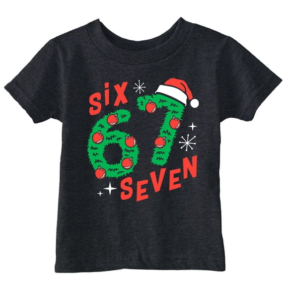 Toddler Funny T Shirts 6 7 Christmas Sarcastic Viral Meme Graphic Novelty Tee For Young Kids