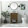 thumbnail image 6 of Elegant Decor Metropolis 24" Aluminum MDF Single Bathroom Vanity in Driftwood, 6 of 8