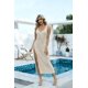 thumbnail image 1 of Xuyuer Women's Hollow Out Deep V Neck Sleeveless Long Dress Split Thigh Vacation Beach Dresses, 1 of 7