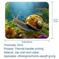thumbnail image 5 of Snail Square Gaming Mouse Pad Desk Mat, 8.3x9.8 Inch, Non-Slip Rubber Bottom, Printed, Suitable for Office and Gaming, 5 of 6
