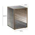 thumbnail image 2 of TOV Furniture Lana Mirrored Iron Side Table by Inspire Me! Home Décor, 2 of 5