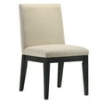 thumbnail image 2 of Nmkwnr Pack of 2 Padded Seat Dining Chair Side Chair for Living Room, Dining Room, Beige + Black, 2 of 6