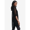 thumbnail image 3 of Jessica London Women's Plus Size Sheer Georgette Mega Tunic, 3 of 6