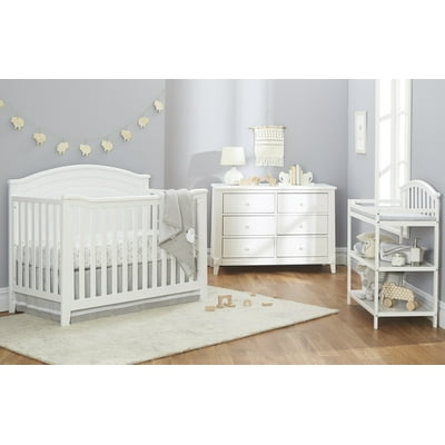 Nursery Berkley Flat Top Crib White Toddler Berkley Flat Top Crib