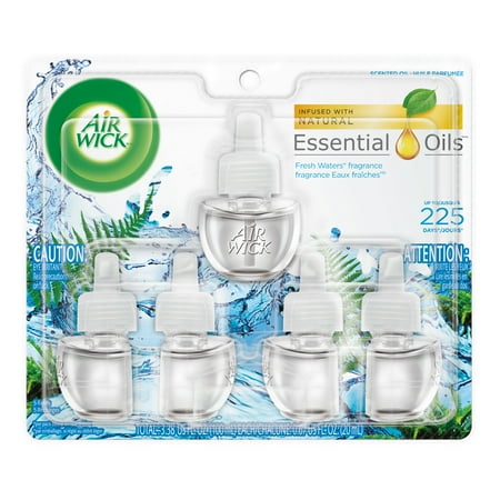 Air Wick Scented Oil 5 Refills, Fresh Waters, (5X0.67oz), Air (Best Home Fragrance Plug Ins)