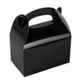 thumbnail image 3 of Restaurantware Black Kraft Gable Boxes 100 Count 6 x 3.5 x 3.5 Inches Paper Greaseproof Party Favor Boxes Small Gift Boxes With Handles Disposable Black, 3 of 11