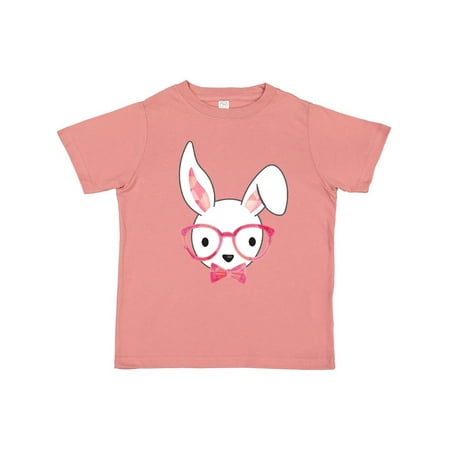 

Inktastic Cute Hipster Bunny Pink Gift Toddler Boy or Toddler Girl T-Shirt