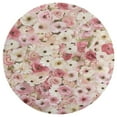 thumbnail image 3 of Floral Colorful Flower Washable Round Rug -Circle Area Rugs for Nursery Bedroom, Vintage Non Slip Non Shedding Low Pile Carpet for Living Room Coffee Table Entryway, 3 of 6