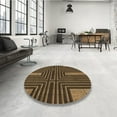 thumbnail image 4 of Ahgly Company Tapis Rectangulaire d'Intérieur Lavable en Machine Transitionnel Brun Clair, 7 Pieds x 10 Pieds, 4 of 7