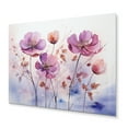 thumbnail image 2 of Designart "Purple delicate Blooms I" Abstract Botanicals Metal Wall Art, 2 of 5