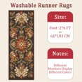 thumbnail image 6 of 2x6 FT Kitchen Runner Rugs Non Skid Washable, Faux Wool Rug Runners for Hallways Bathroom Carpet Runner, Soft Indoor Modern Floor Rug for Entryway Laundry Room, 6 of 11