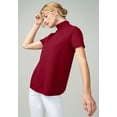thumbnail image 2 of Jessica London Women's Plus Size Short Sleeve Mock Neck, 2 of 6