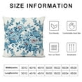 thumbnail image 5 of ONETECH Grandmillennial Home Decor, Blue Floral Pillow Cover for Decorative Aesthetic Pillows, 5 of 5