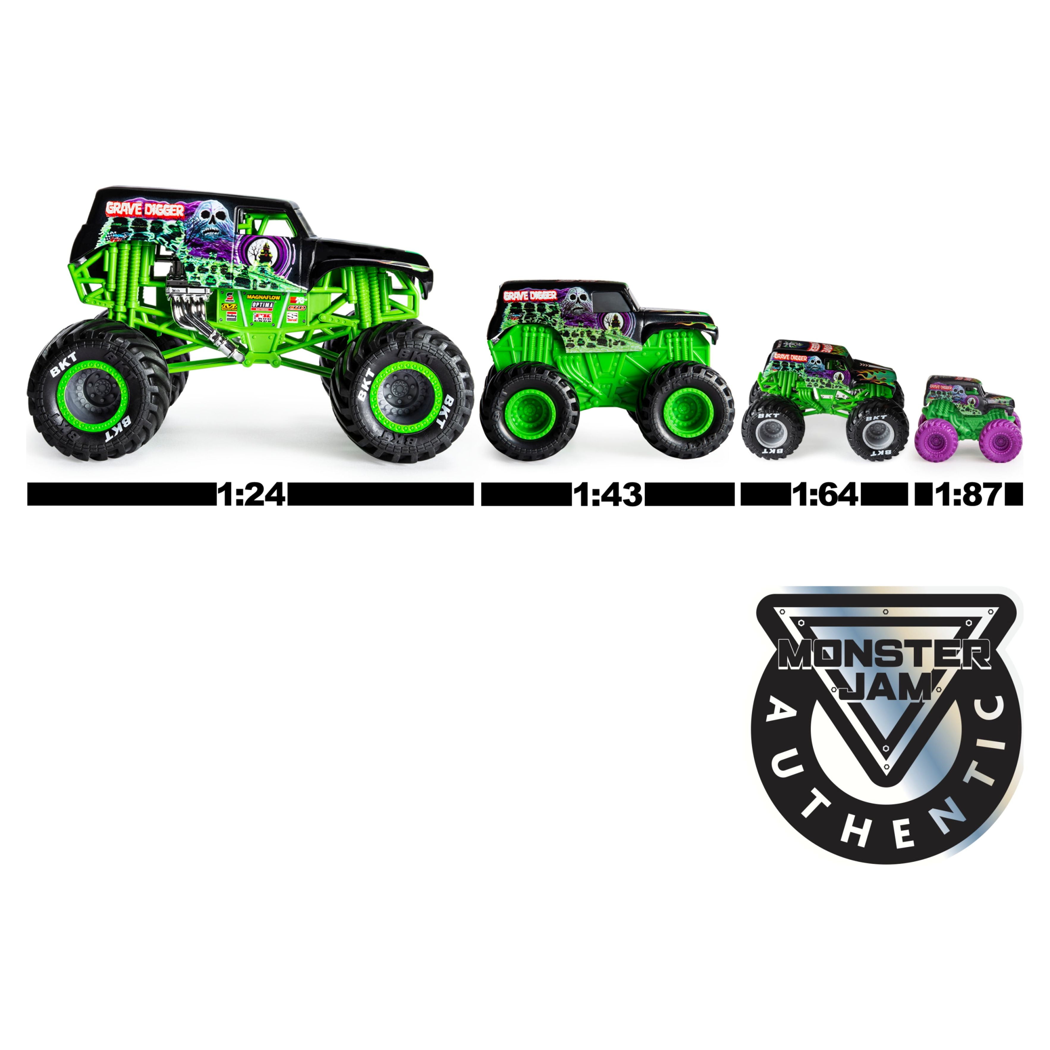  Monster Jam, camión monstruo oficial Mega Grave Digger  todoterreno con control remoto con luces, escala 1: 6 : Deportes y  Actividades al Aire Libre