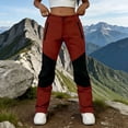 thumbnail image 5 of Kinrui Womens Cargo Pants Water Resistant Hiking Pants Lightweight Travel Quick Dry Straight Leg Trousers with Pocket Red M, 5 of 7