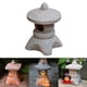 thumbnail image 5 of Farol de pagoda con energía solar, escultura decorativa, lámpara impermeable, estatua de torre de resina LED para jardín, , patio, paisaje, B CUTICAT Linterna de pagoda de piedra, 5 of 8