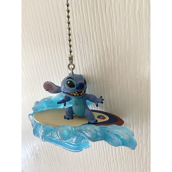 Stitch Alien Surfer On Beach 4” PVC Fan Lamp Light Fan Pull Figure Figurine Collectible