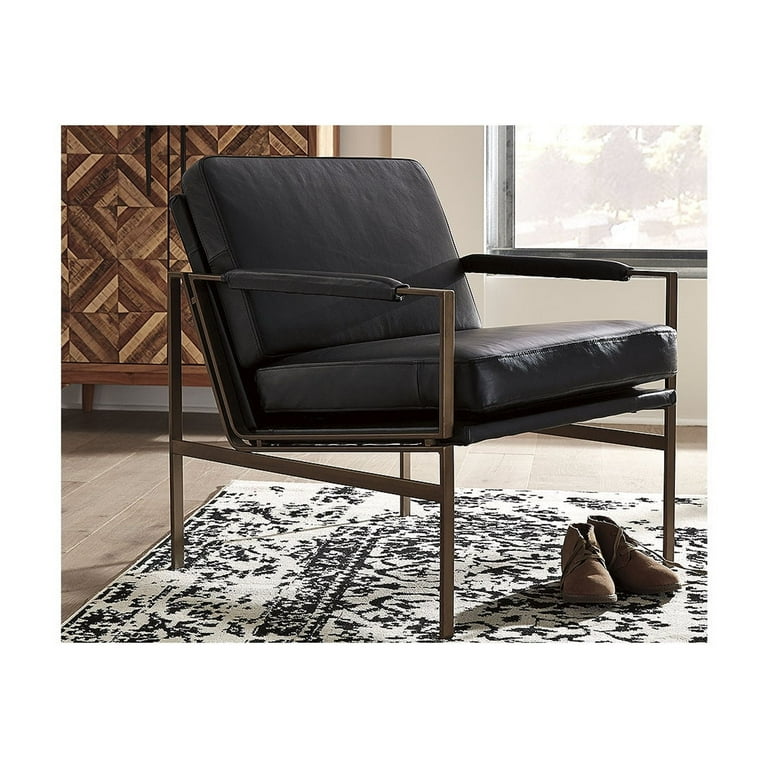 Signature Design by Ashley Puckman Black Accent Chair Modern Upholstery Walmart